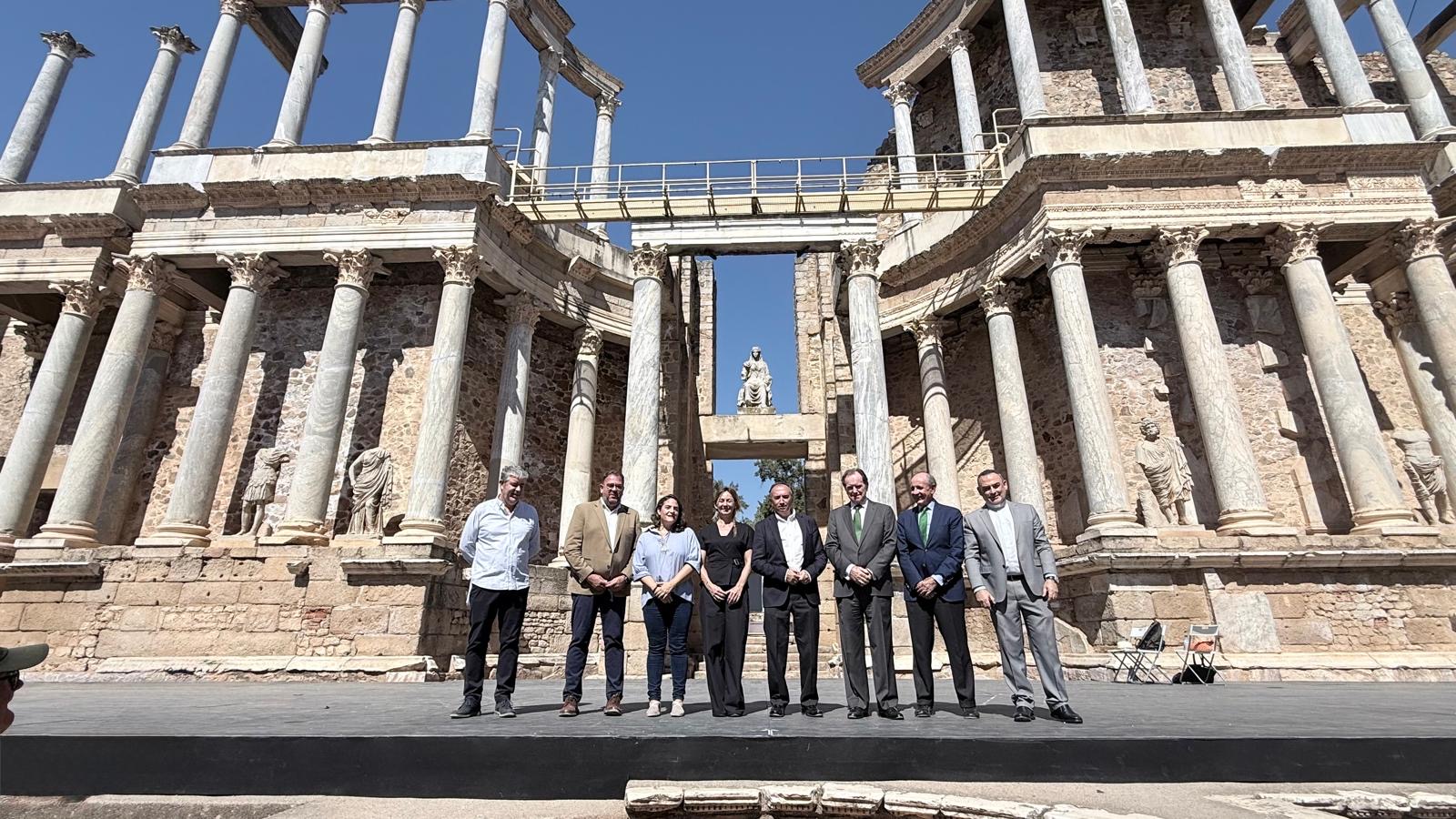 La escena del Teatro Romano de Mérida brillará con nueva luz gracias a la colaboración entre el Consorcio de Mérida y la Fundación Iberdrola España